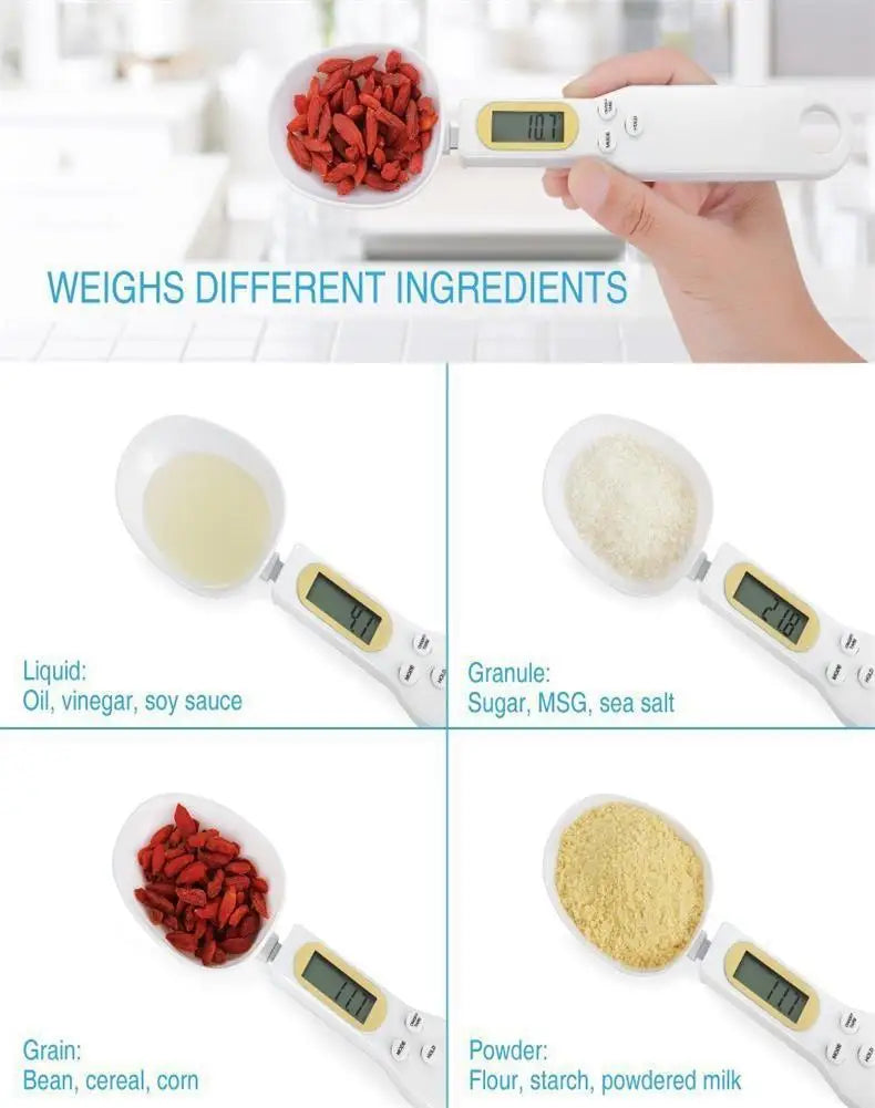 Scale Weighing Spoon Kitchen Scale Electronic Measuring Spoon G Coffee Powder Scale Baking Scale Electronic Measuring